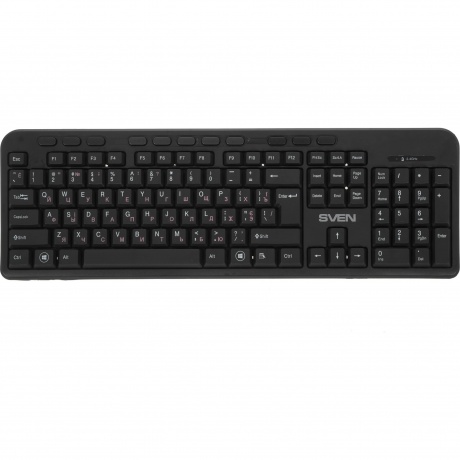 Комплект клавиатура и мышь беспроводной Sven KB-C3200W, черный