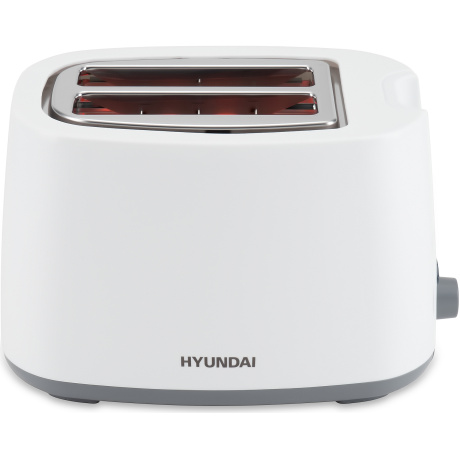 Тостер Hyundai HYT-2301, 800 Вт, белый/серый