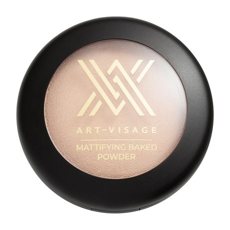 Пудра компактная Art-Visage Velvet Mineral, запечённая минеральная, матирующая
