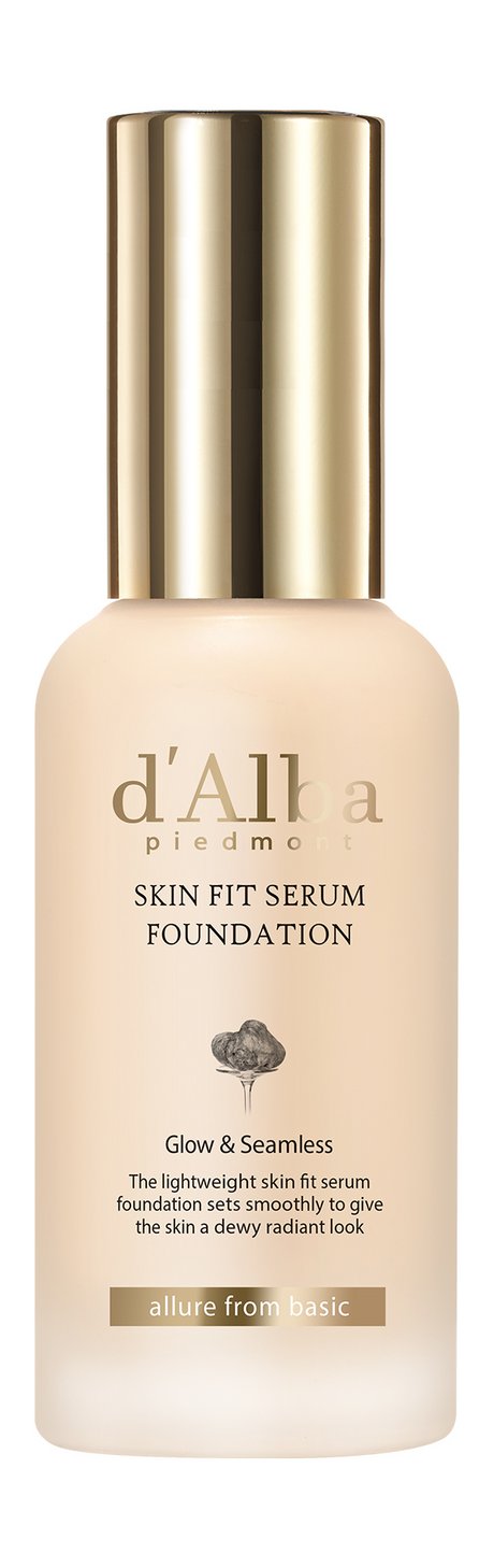 Тональная сыворотка d'Alba White Truffle Skin Fit Serum Foundation, 60 % увлажняющей эссенции, для сухой кожи, сияющий финиш