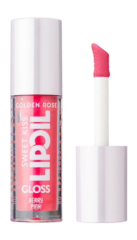 Масло-блеск для губ Golden Rose Sweet Kiss Lip Oil Gloss, Berry Pink
