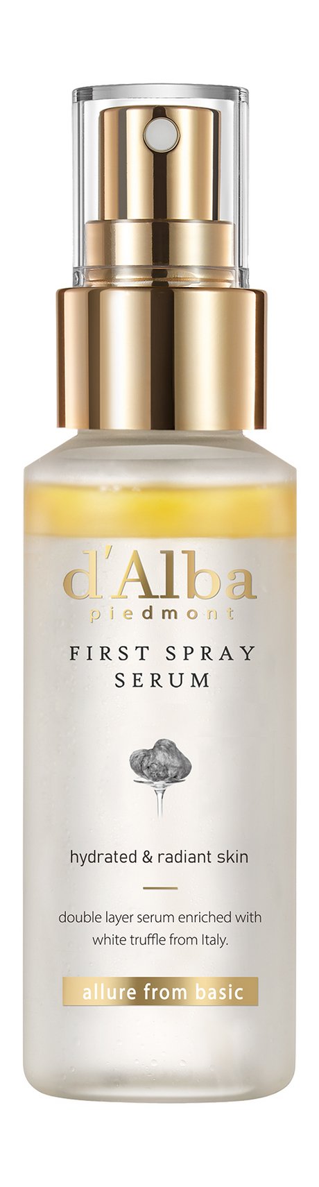 Спрей-сыворотка для лица d'Alba White Truffle First Spray Serum, экстракт белого трюфеля, увлажнение и питание, гипоаллергенно