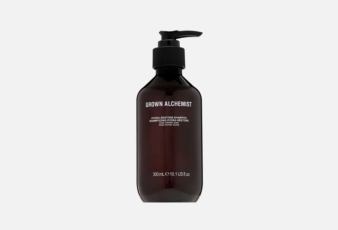 Шампунь Grown Alchemist для волос Дамасская роза, черный перец и шалфей 300мл