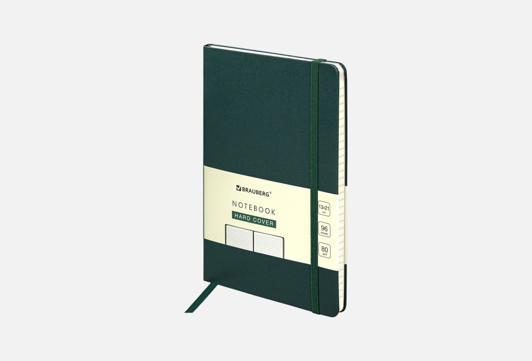 Блокнот Brauberg Ultra 113047, А5, 96 листов, темно-зеленый
