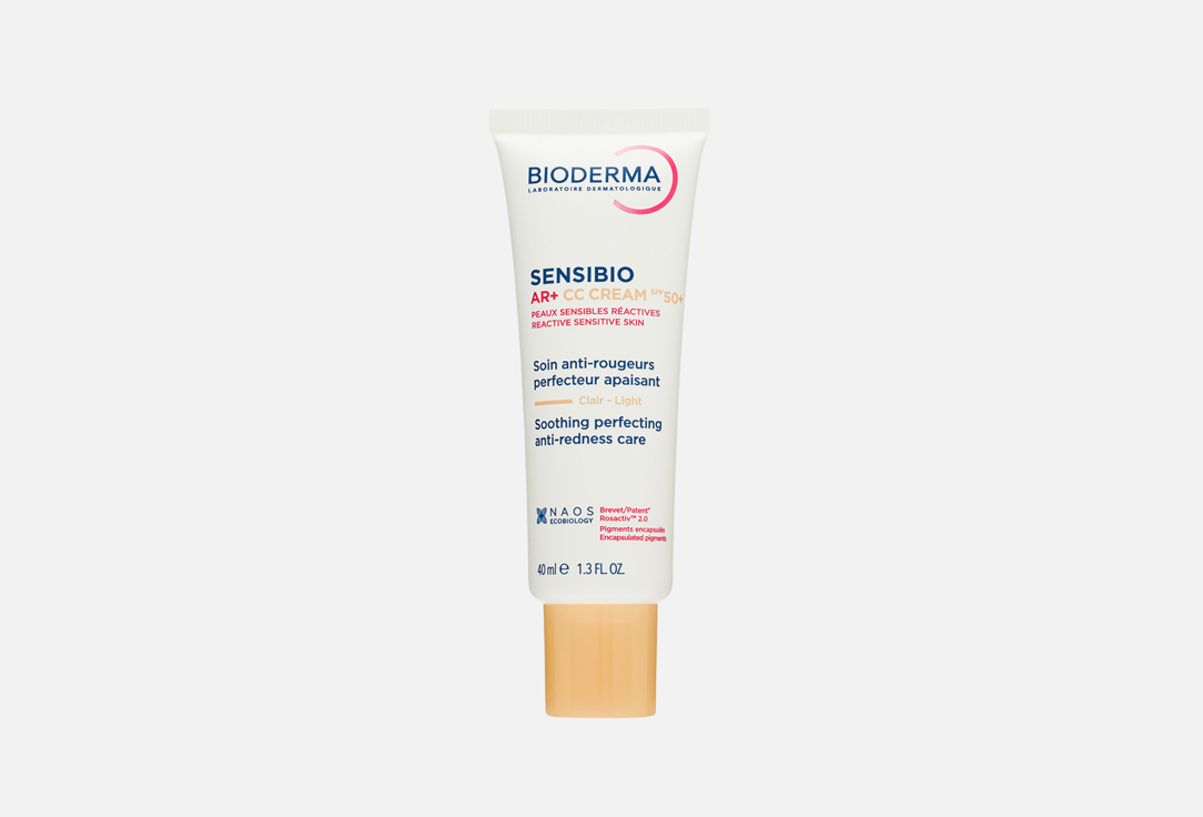 CC-крем для лица Bioderma Sensibio AR+ SPF 50+, Светлый, 40 мл