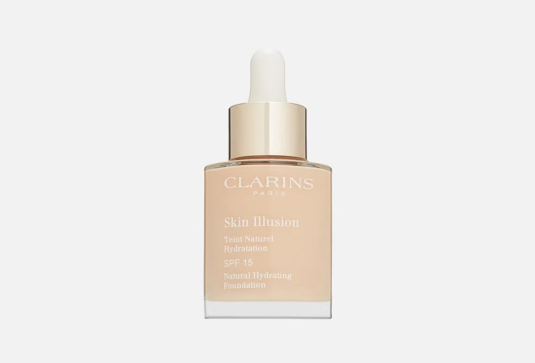 Clarins Крем для лица тональный с легким покрытием Skin Illusion SPF15 30мл тон 106