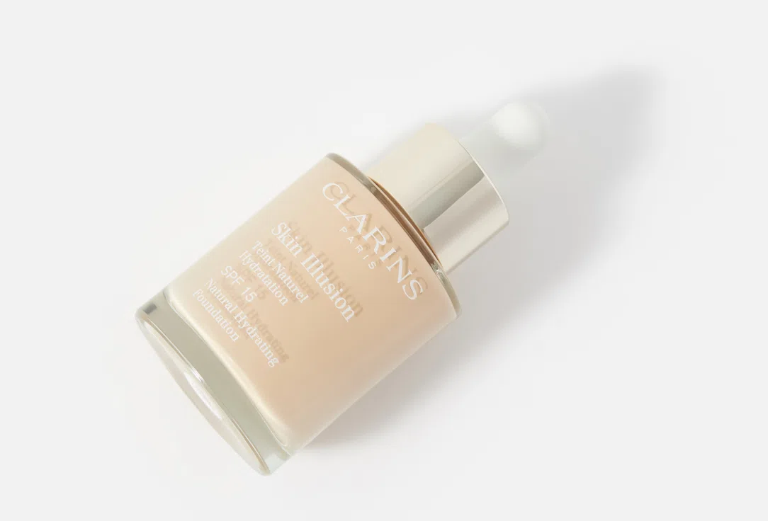 Clarins Крем для лица тональный с легким покрытием Skin Illusion SPF15 30мл тон 106