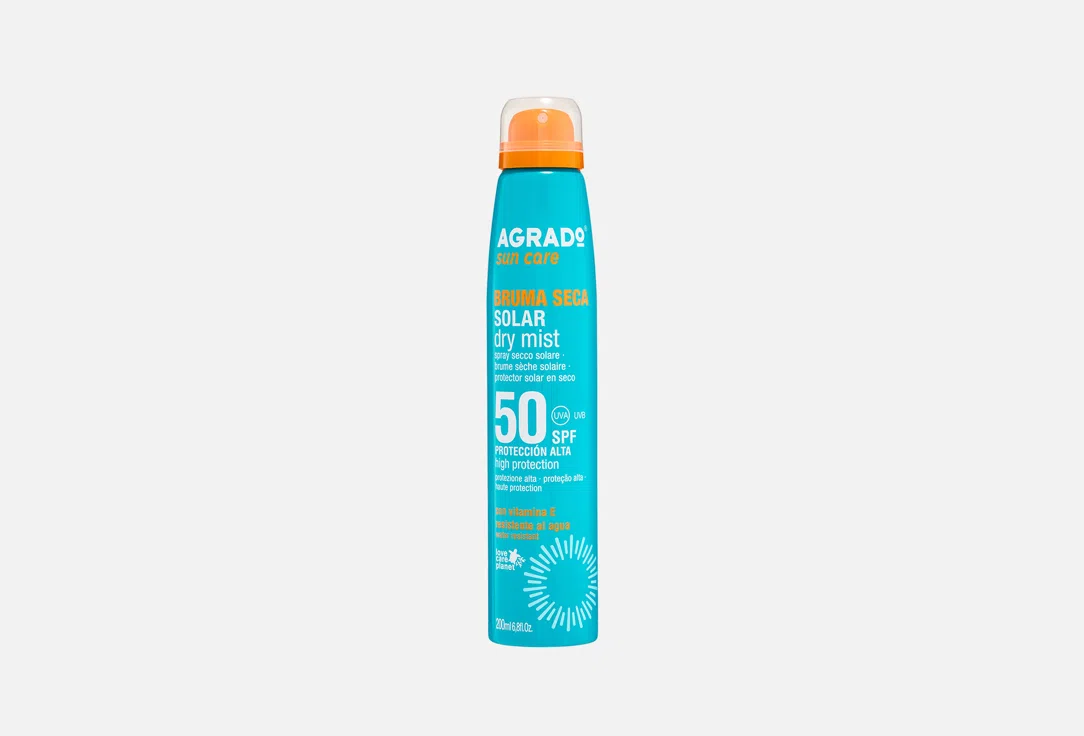 Солнцезащитный сухой мист для тела Agrado Solar, SPF50, 200 мл