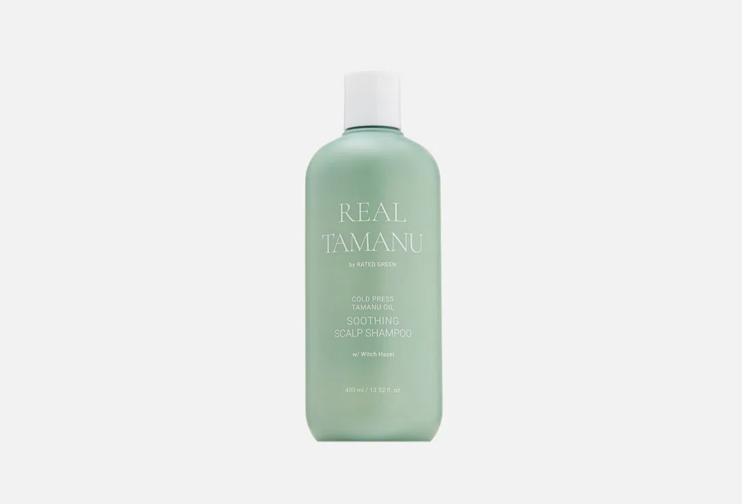Успокаивающий шампунь для волос Rated Green Real Tamanu с маслом таману, 400 мл