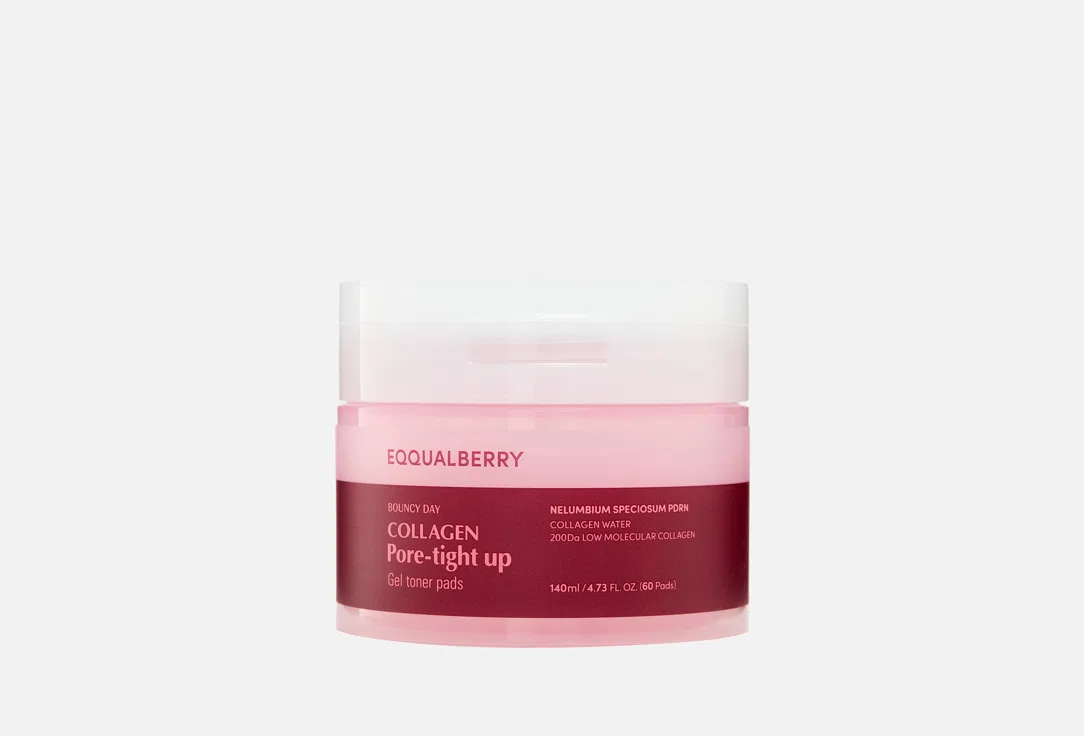 Eqqualberry Тонер-пэды для лица Collagen Pore-Tight Up