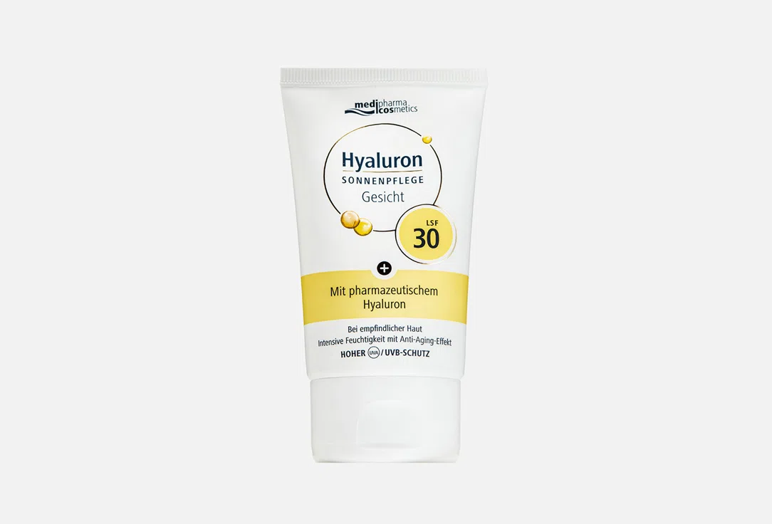 Medipharma cosmetics Крем для лица солнцезащитный Hyaluron SPF30 50мл
