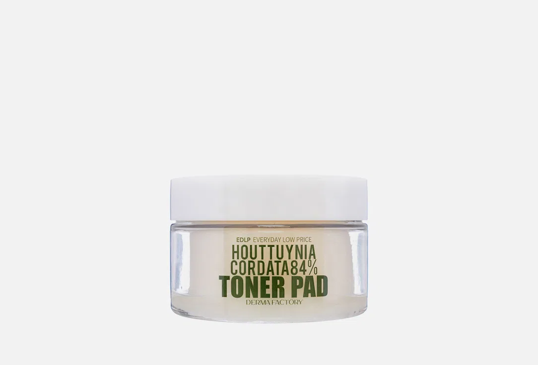 Тонер-диски для лица Derma Factory Houttuynia Cordata 84%, 150 мл