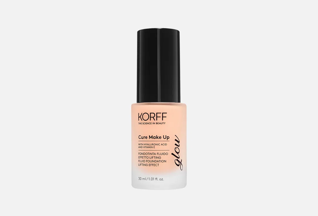 Тональный флюид для лица Korff Cure Make Up Lifting Effect Glow 04, 30 мл