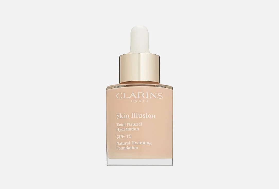 Clarins Крем для лица тональный с легким покрытием Skin Illusion SPF15 30мл тон 108.3