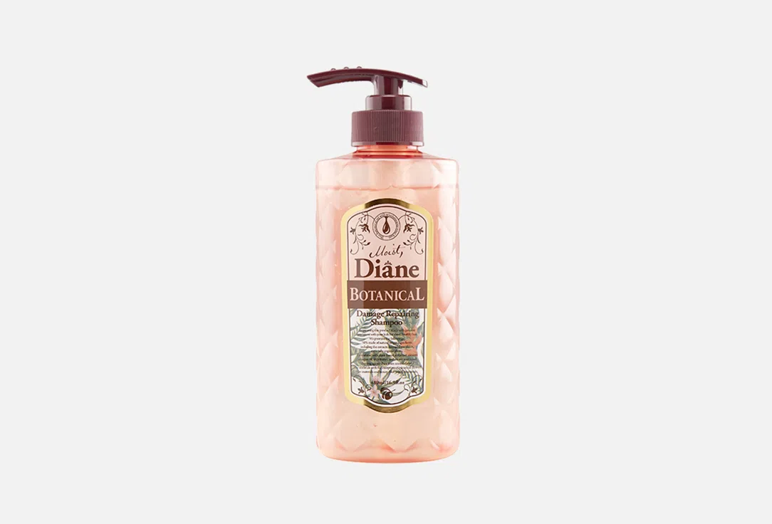 Шампунь для поврежденных и окрашенных волос Moist Diane Botanical Damage Repair, 480 мл