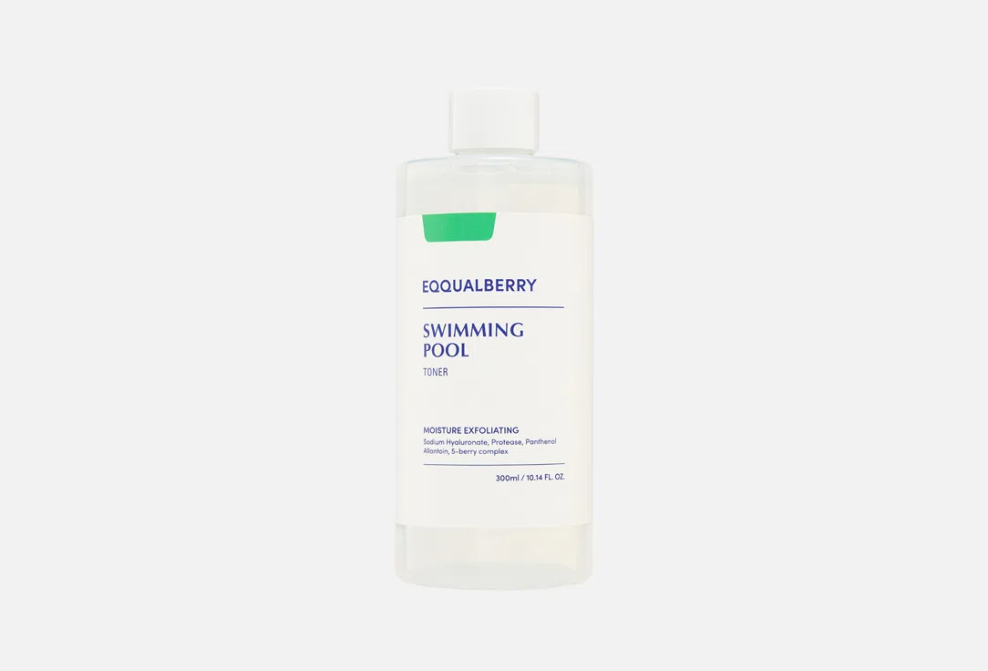 Увлажняющий тонер для лица Eqqualberry Swimming Pool, 300 мл