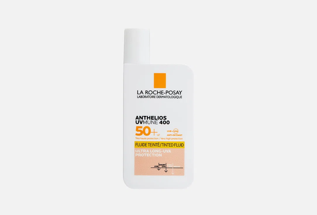 La Roche-Posay Флюид для лица солнцезащитный тонирующий Anthelios Uvmune 400 SPF50+/PPD 42 50мл