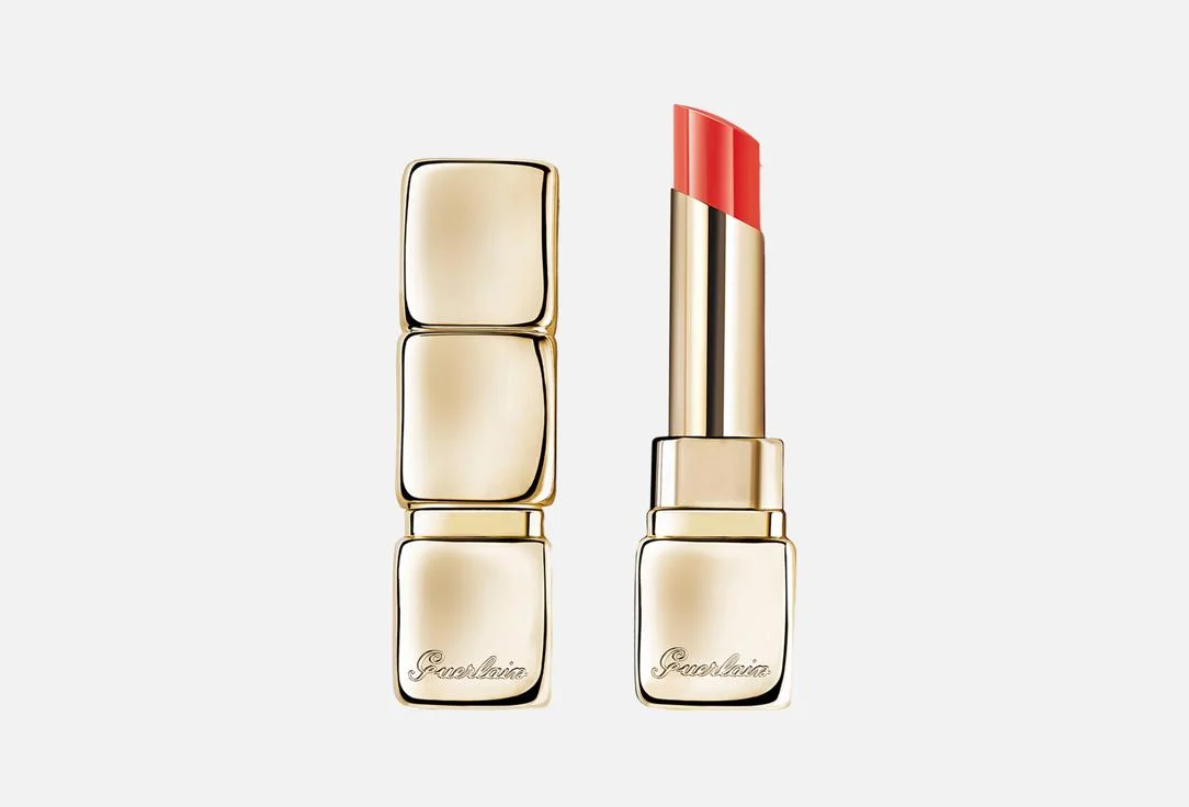 Помада для губ Guerlain KissKiss Shine Bloom, оттенок 319 Персиковый поцелуй, 3,2 г