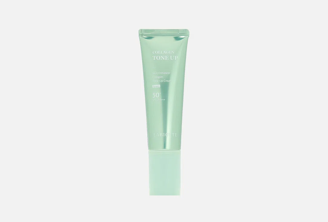 Крем выравнивающий тон лица Labiotte Enhancer Collagen, SPF50+, 40 мл, зеленый