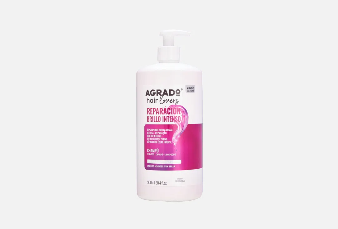 Шампунь Agrado для волос Repair Intense Shine 900мл