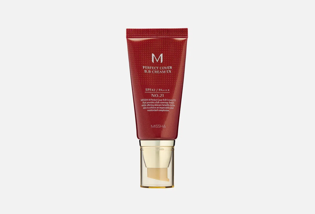 BB-крем Missha Perfect Cover, SPF42, оттенок 21, 50 мл