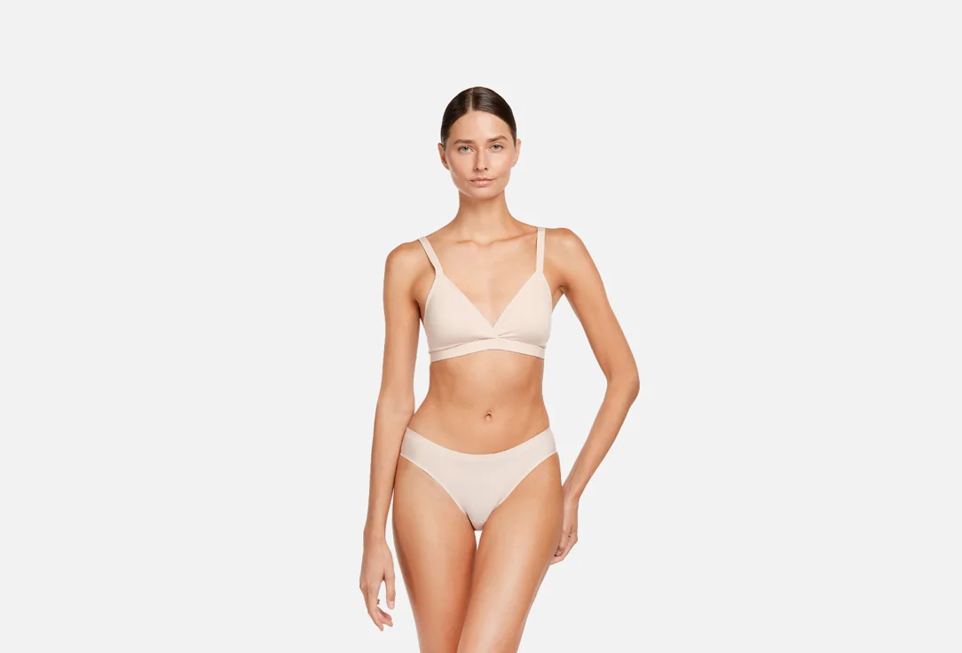 Трусы-слипы Belle You Invisible, пудрово-розовые, XS-S