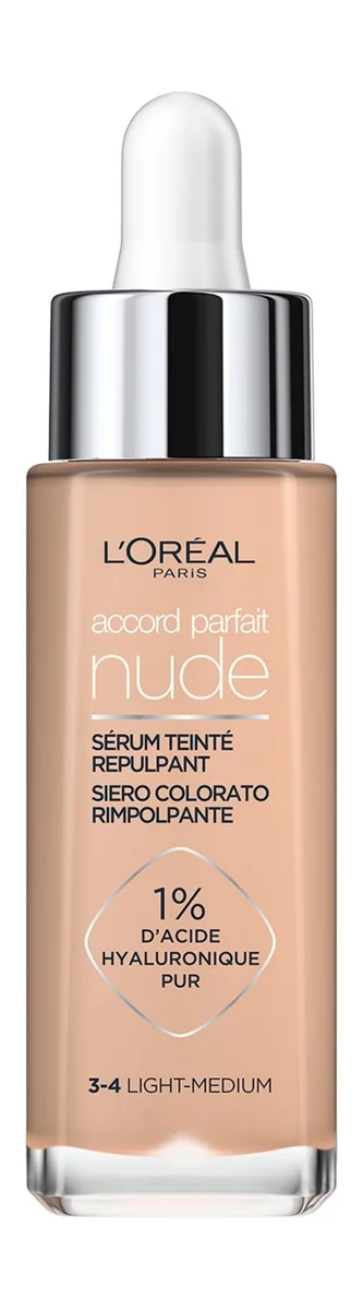 Тональное средство L'Oreal Paris Accord Parfait Nude, тональный крем-сыворотка, с гиалуроновой кислотой