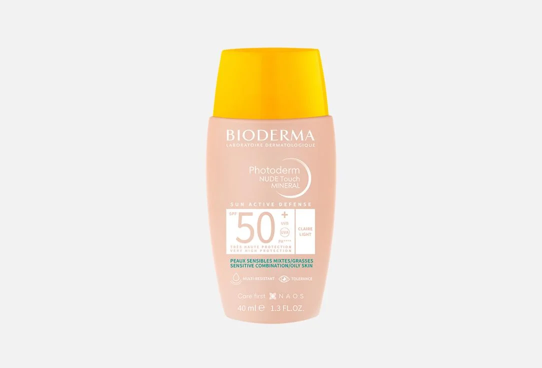 Bioderma Флиюд д/лица Photoderm Nude Touch SPF50+claire 40мл
