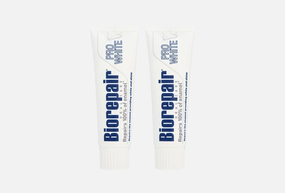 Набор зубных паст Biorepair Pro White, 75 мл, 2 шт.