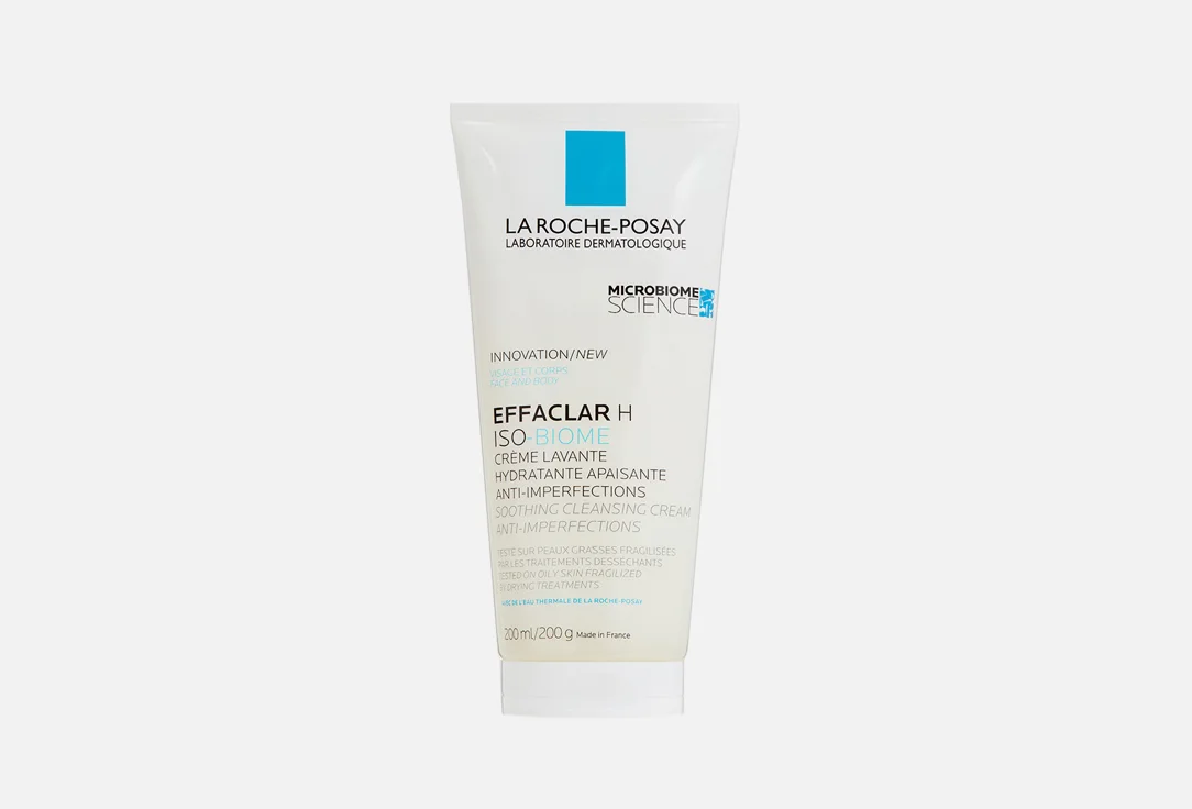 Очищающий крем-гель для лица La Roche-Posay Effaclar H Iso-Biome, 200 мл