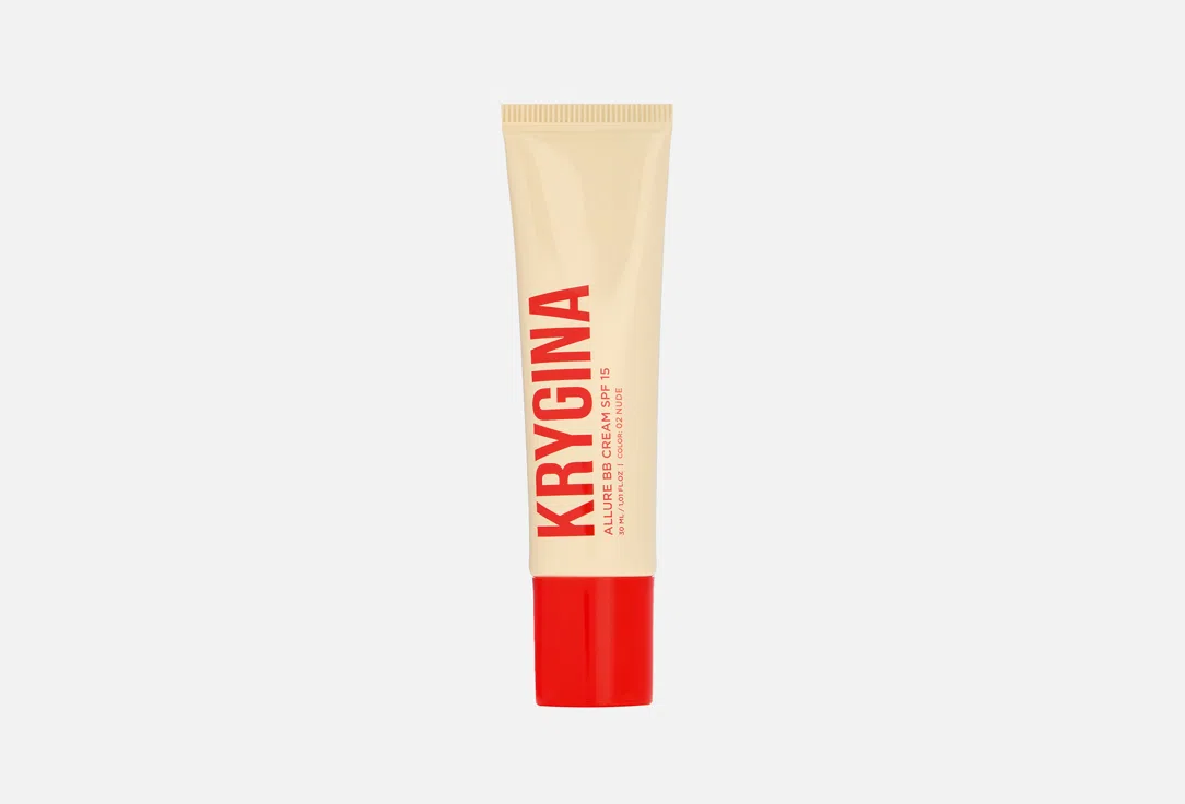 BB-крем для лица Krygina Cosmetics Allure, SPF15, оттенок 02 Nude, 30 мл