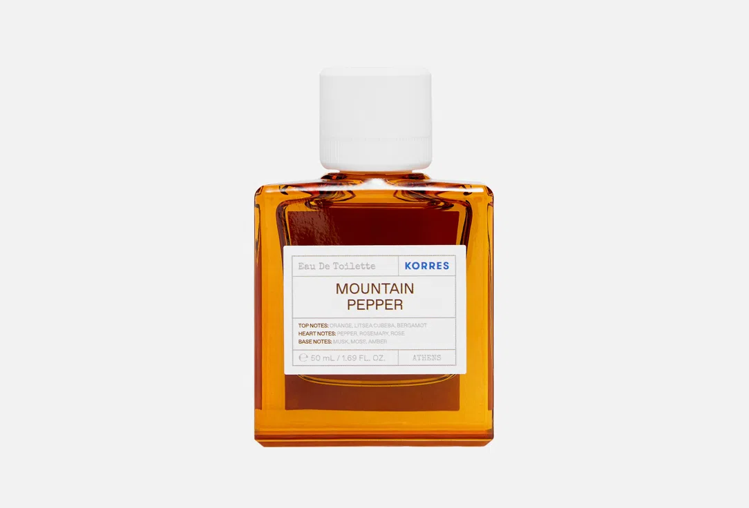 Туалетная вода Korres Mountain Pepper, 50 мл, для мужчин