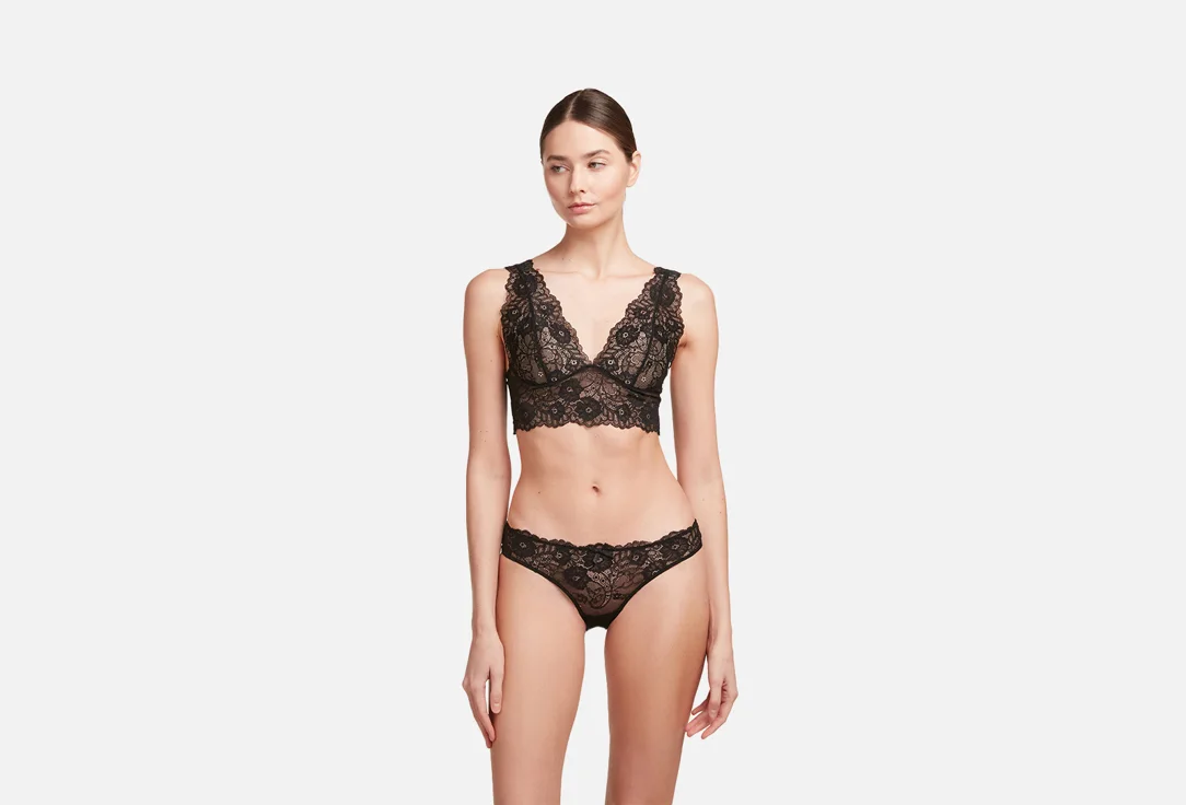 Трусы-слипы Innamore Lace, черные, размер 4 (L)