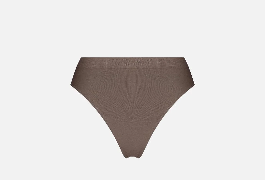 Трусы-стринги Belle You W2090092, высокая посадка, какао, XL/XXL