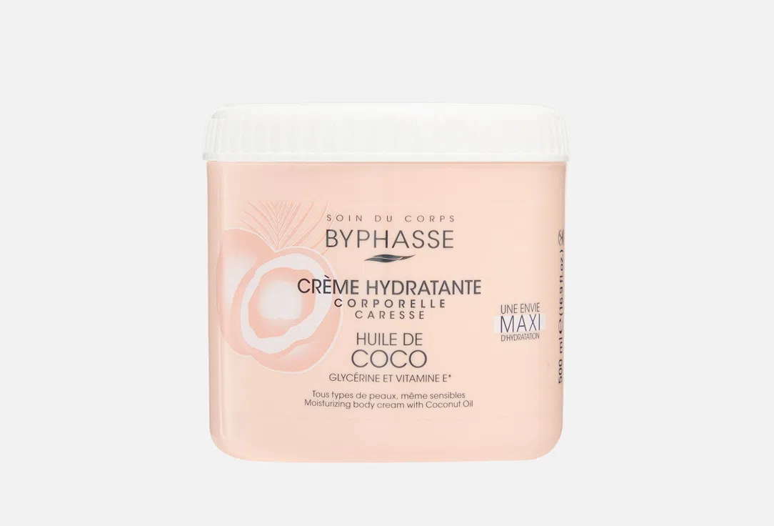 BYPHASSE Крем для тела Coconut oil 500мл