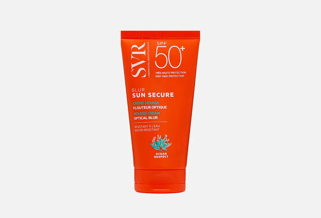 SVR Крем-мусс для лица д/взрослых и детей солнцезащитный BLUR SPF 50+, линия SUN SECURE 50 мл