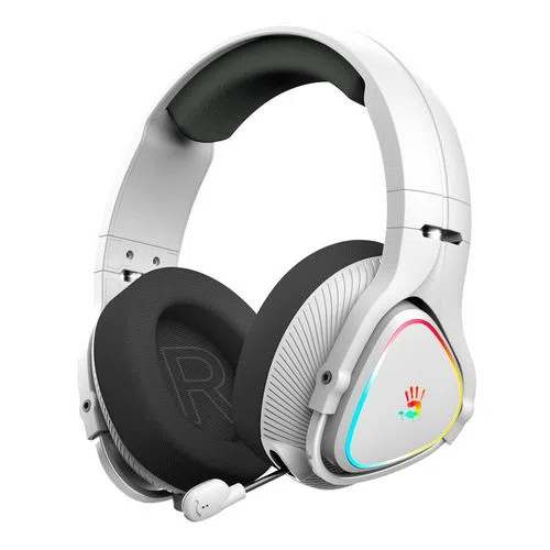 Гарнитура компьютерная игровая A4TECH Bloody MR710, для компьютера и игровых консолей, мониторные, Bluetooth/радио, серый mr710 grey