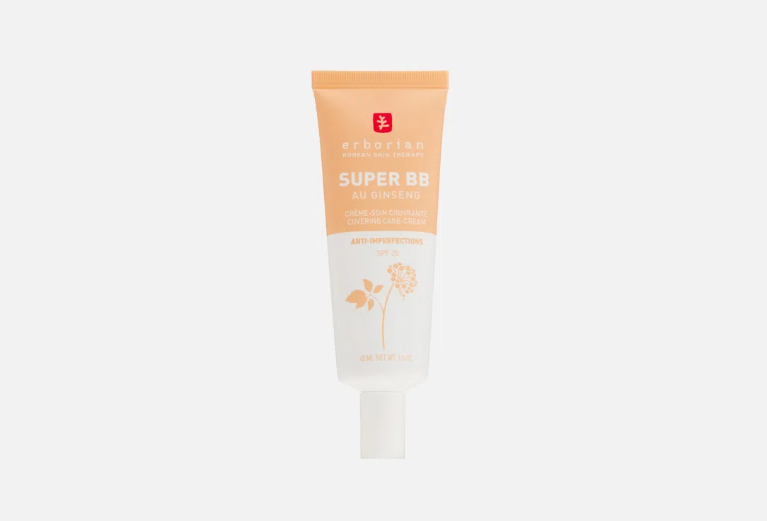 BB-крем для лица Erborian Super BB, SPF20, оттенок Dore Золотистый, 40 мл