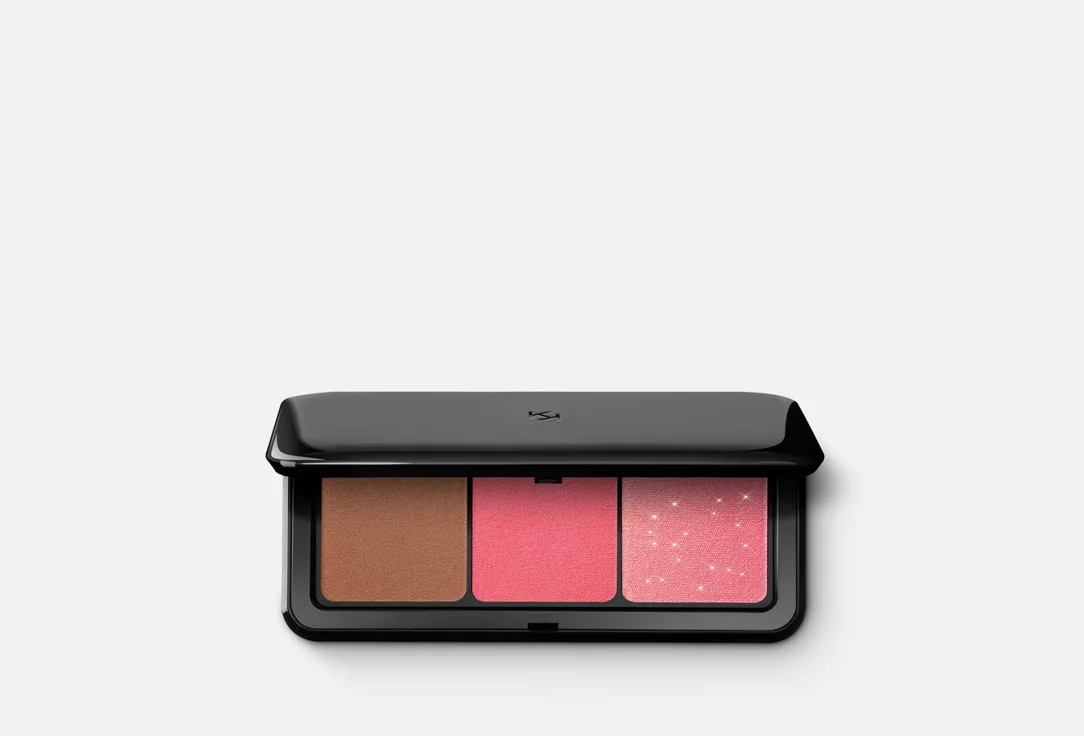Палетка для лица Kiko Milano Multi Finish Trio Blush And Bronzer, оттенок 03 Pink, 7 г