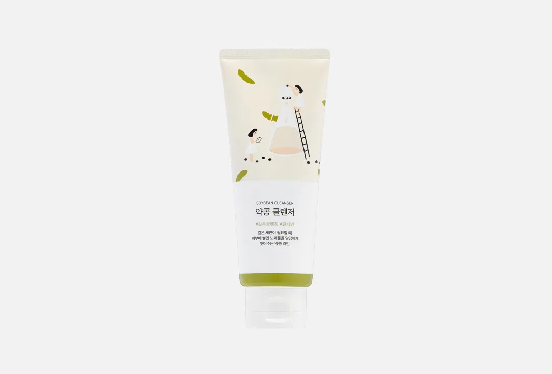 Пенка для очищения лица с бобами сои ROUND LAB “SOYBEAN CLEANSER”, линия SOYBEAN