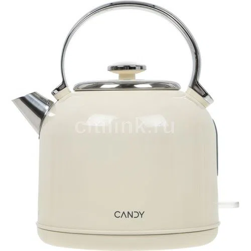 Чайник электрический Candy CK-205, 1.7л, нержавеющая сталь