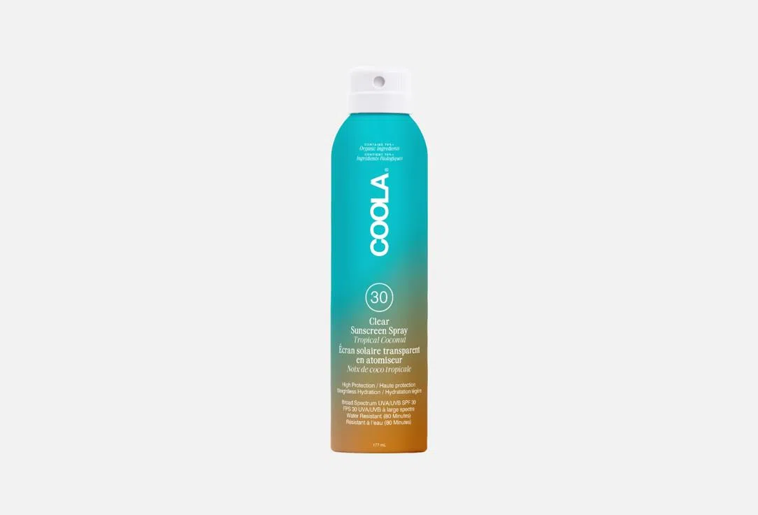 COOLA Спрей для тела Солнцезащитный Тропический кокос SPF30 177мл