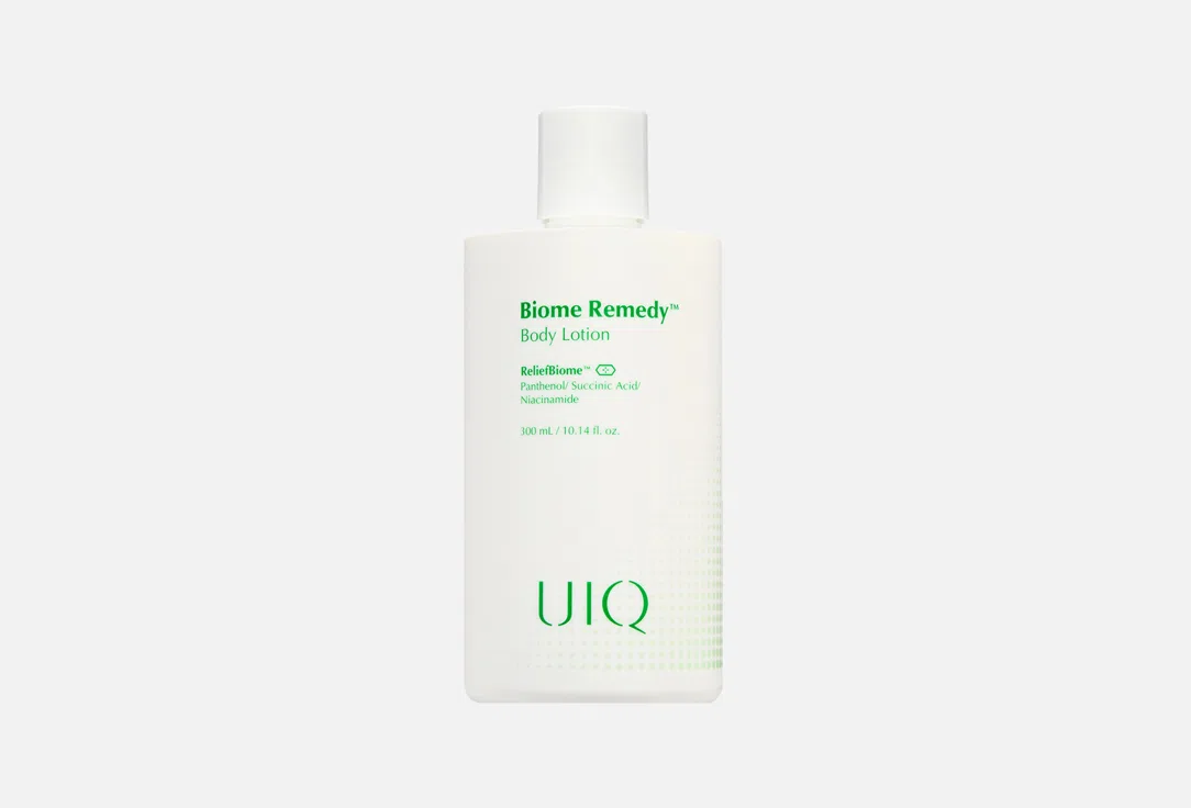 UIQ Легкий успокаивающий лосьон для тела с постбиотиками и пантенолом Biome Remedy Body Lotion 300 мл