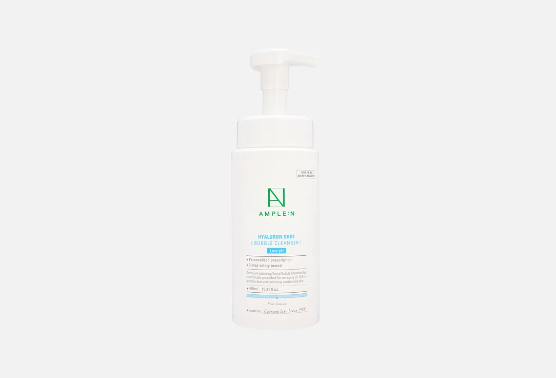 Гиалуроновая пенка для умывания Ample:N Hyaluron Shot, 450 мл