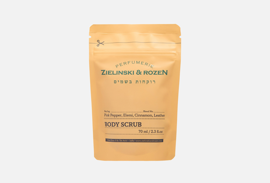 Скраб для тела Zielinski & Rozen Pink Pepper, Elemi, Cinnamon, Leather, 70 мл
