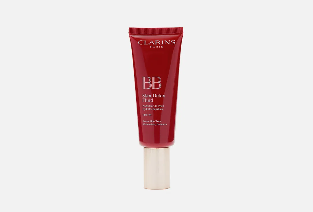 BB-флюид для лица Clarins Skin Detox, оттенок 02 Medium, SPF 25, 45 мл