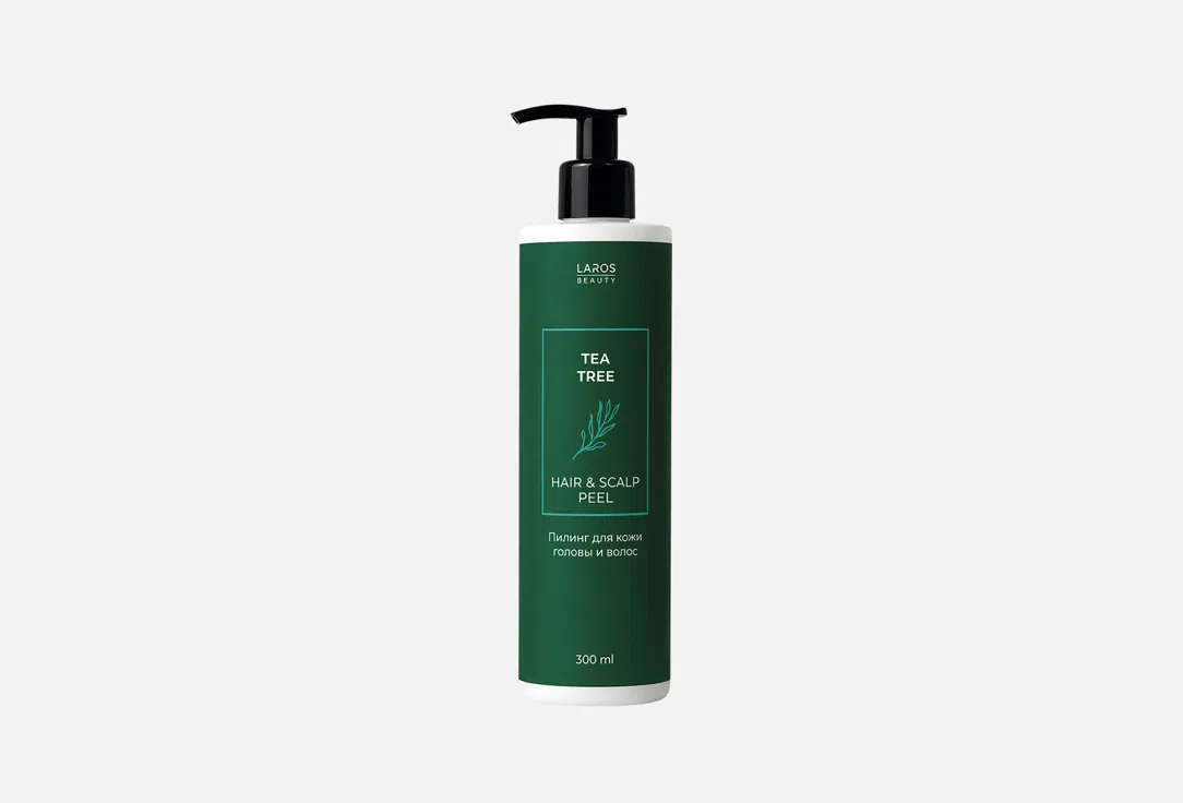 Laros Beauty Пилинг д/кожи головы и волос Green label Tea tree 300мл