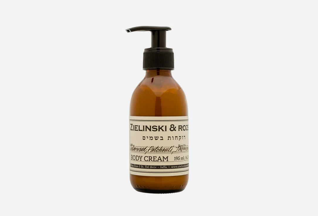 Крем для тела ZIELINSKI & ROZEN Cedarwood, Patchouli, Jasmine, 195 мл