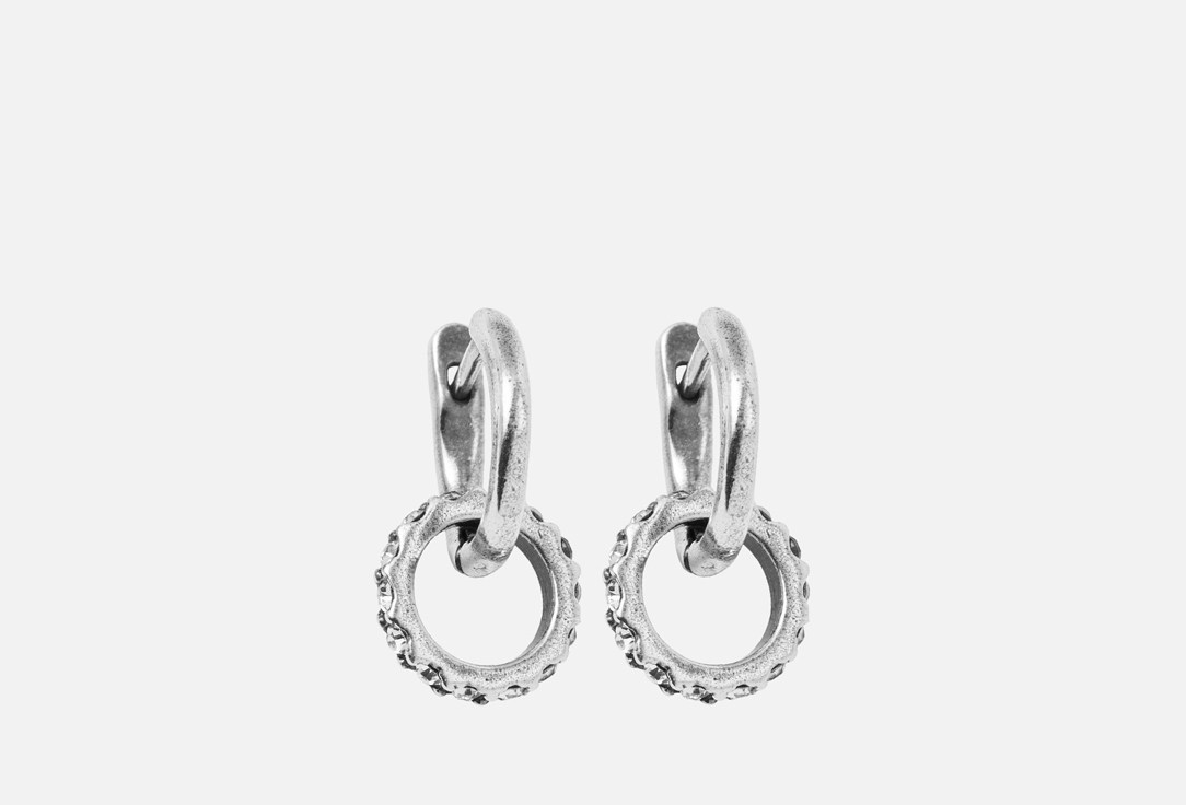 Серьги Настроение женщины, ювелирные стразы, латунь