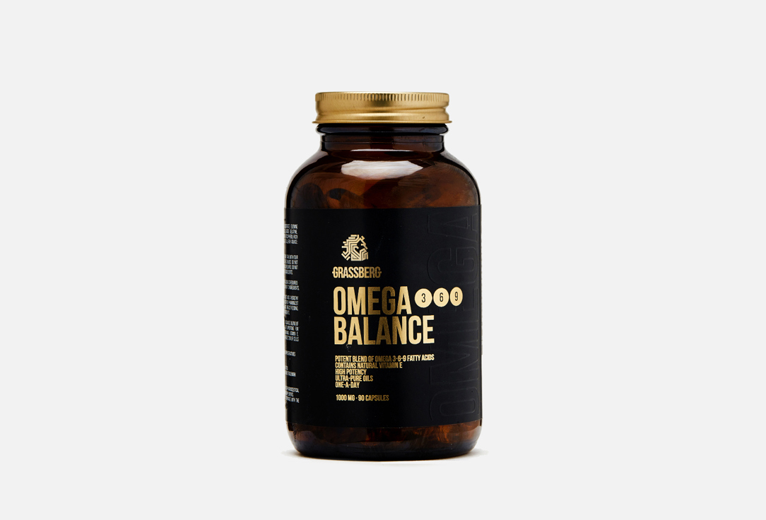 Капсулы Grassberg Omega 3-6-9 Balance 1000 мг, 90 шт